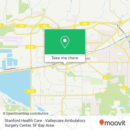 Mapa de Stanford Health Care - Valleycare Ambulatory Surgery Center