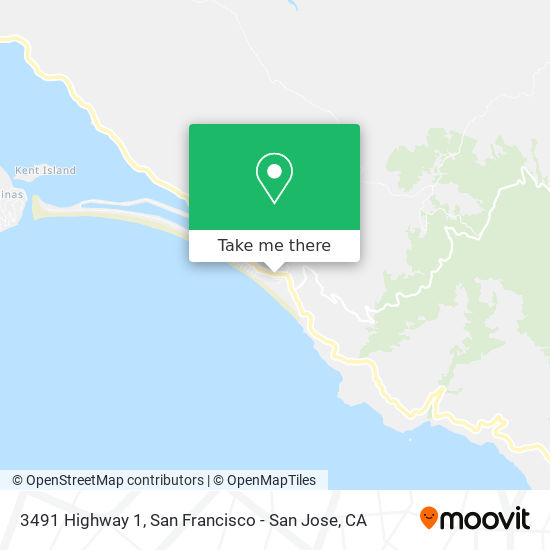 3491 Highway 1 map