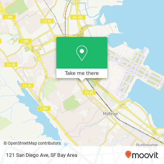 121 San Diego Ave map