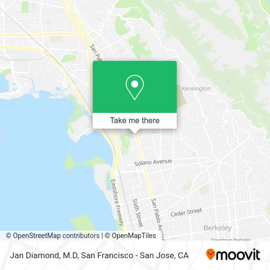 Jan Diamond, M.D map