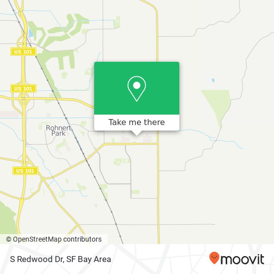 S Redwood Dr map