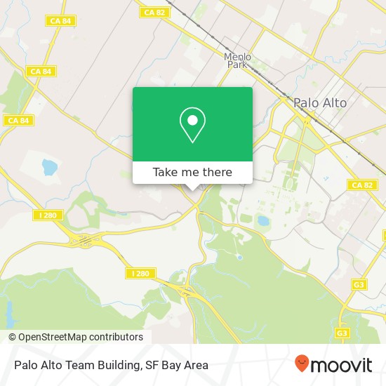 Mapa de Palo Alto Team Building