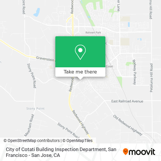 Mapa de City of Cotati Building Inspection Department