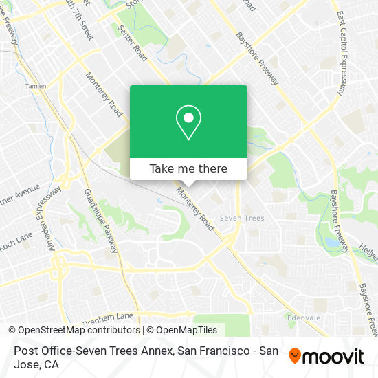 Mapa de Post Office-Seven Trees Annex