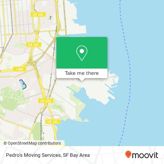 Mapa de Pedro's Moving Services