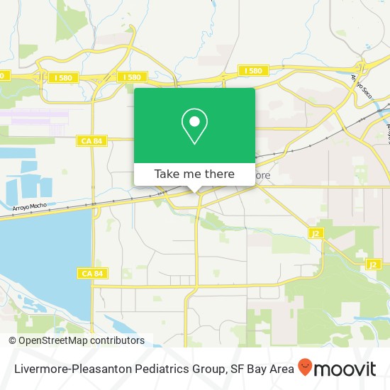 Mapa de Livermore-Pleasanton Pediatrics Group