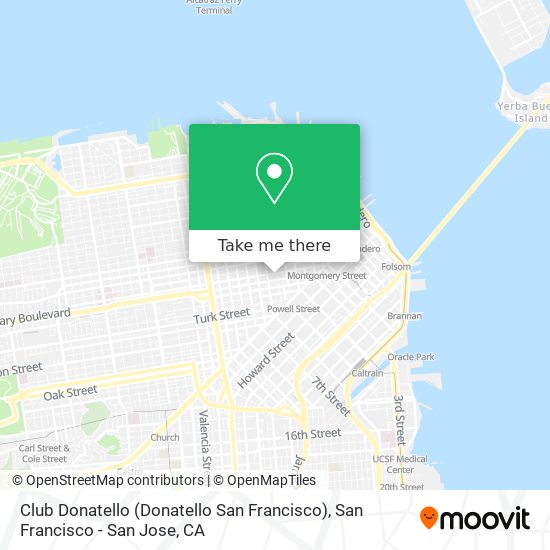 Mapa de Club Donatello (Donatello San Francisco)