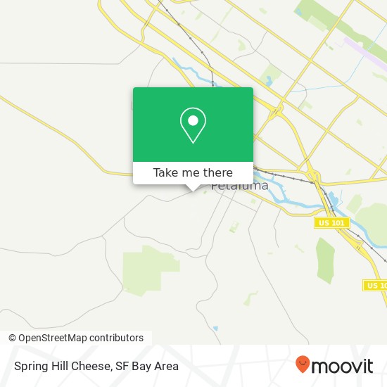 Mapa de Spring Hill Cheese
