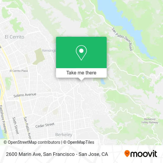 Mapa de 2600 Marin Ave