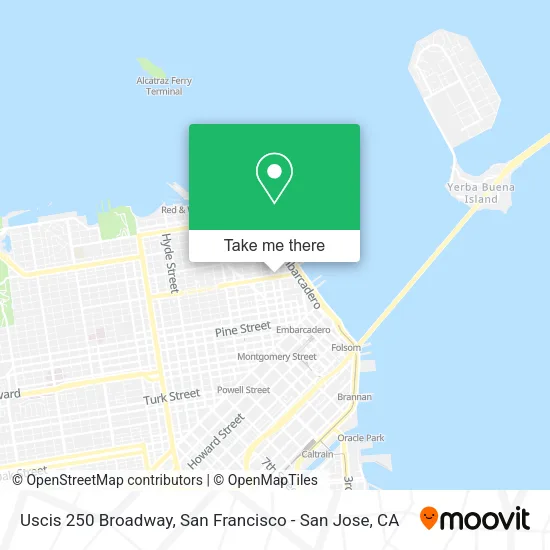 Mapa de Uscis 250 Broadway