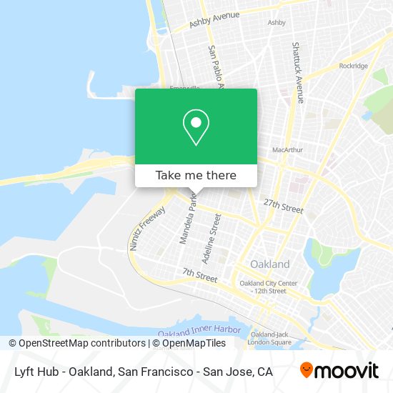 Lyft Hub - Oakland map