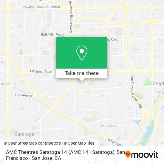 AMC Theatres Saratoga 14 map