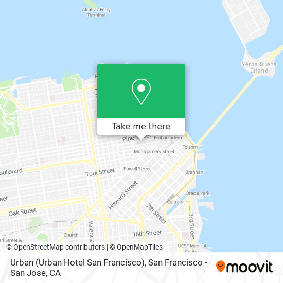 Urban (Urban Hotel San Francisco) map