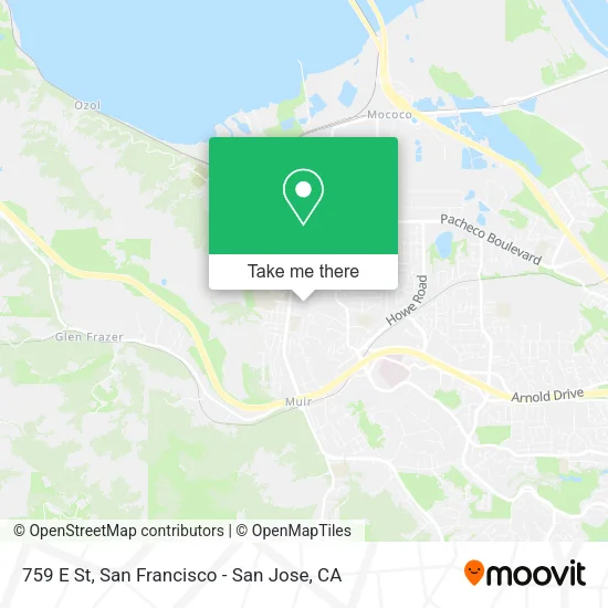 Mapa de 759 E St