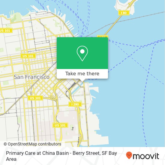 Primary Care at China Basin - Berry Street map