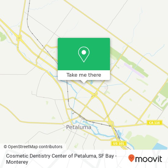 Mapa de Cosmetic Dentistry Center of Petaluma