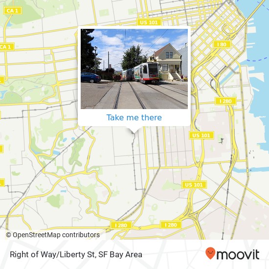 Mapa de Right of Way/Liberty St