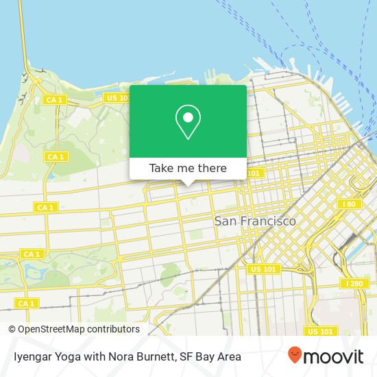 Iyengar Yoga with Nora Burnett map