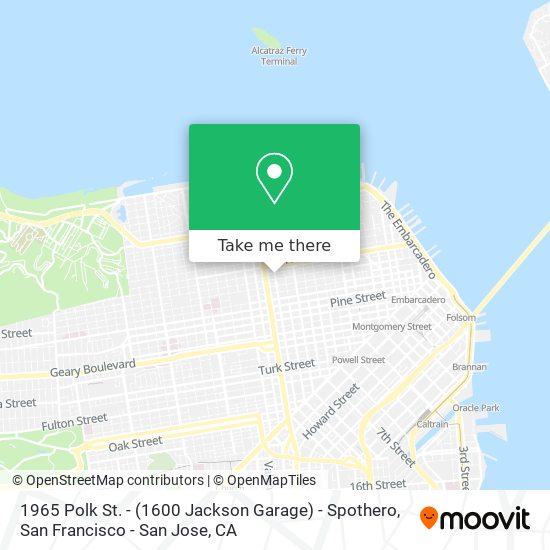 1965 Polk St. - (1600 Jackson Garage) - Spothero map