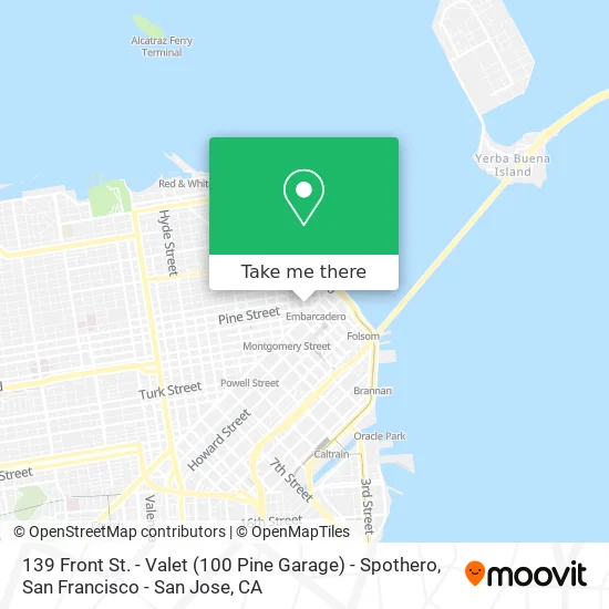 Mapa de 139 Front St. - Valet (100 Pine Garage) - Spothero