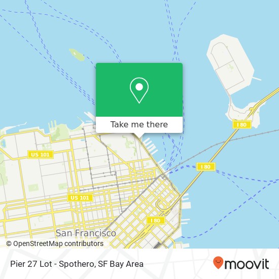 Mapa de Pier 27 Lot - Spothero