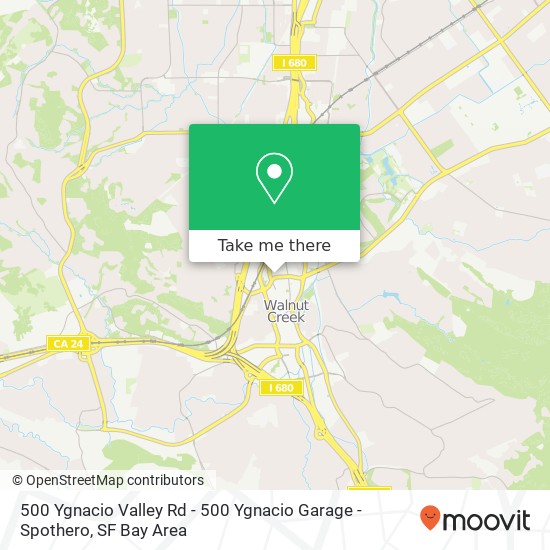500 Ygnacio Valley Rd - 500 Ygnacio Garage - Spothero map