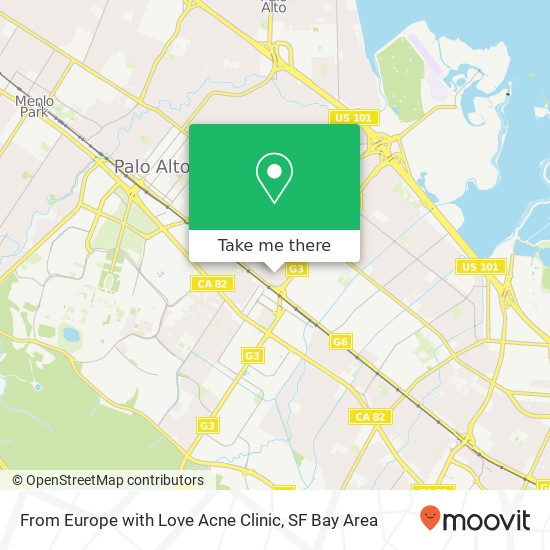 From Europe with Love Acne Clinic map