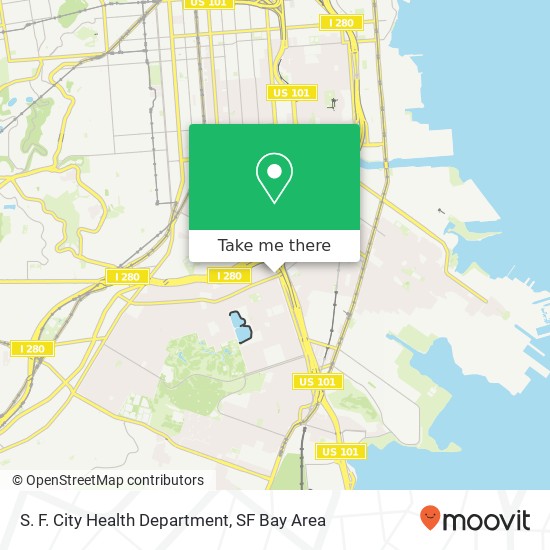 S. F. City Health Department map