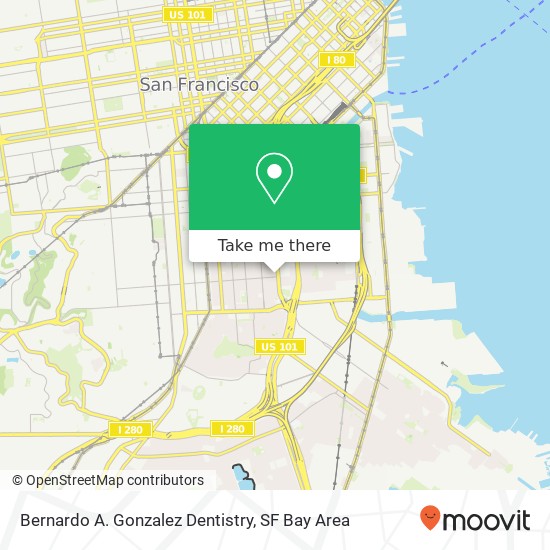 Bernardo A. Gonzalez Dentistry map