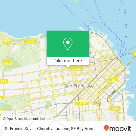 St Francis Xavier Church Japanese map