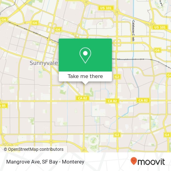 Mangrove Ave map