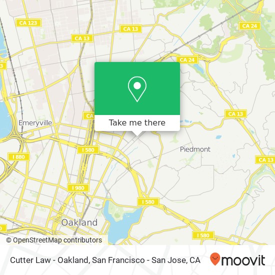 Mapa de Cutter Law - Oakland