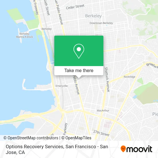 Options Recovery Services map