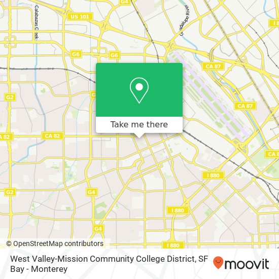 Mapa de West Valley-Mission Community College District