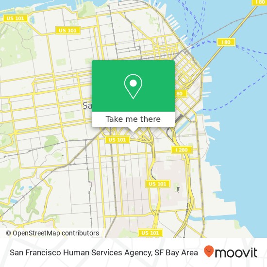 San Francisco Human Services Agency map