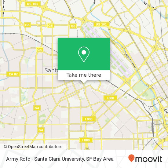 Army Rotc - Santa Clara University map