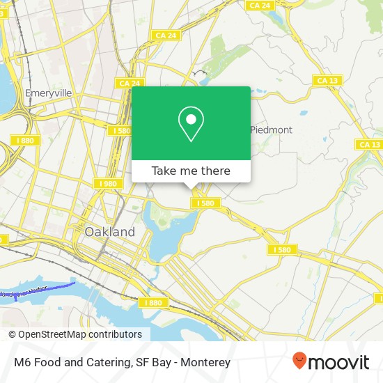 M6 Food and Catering map