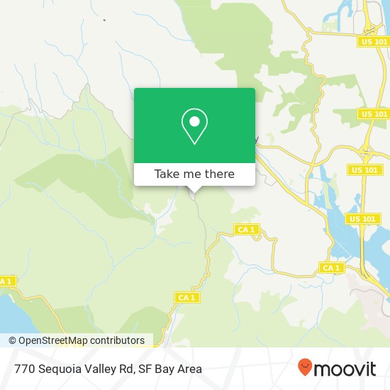 Mapa de 770 Sequoia Valley Rd