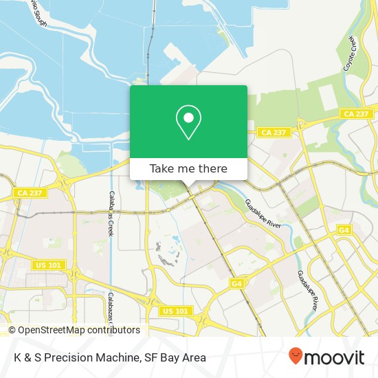 K & S Precision Machine map