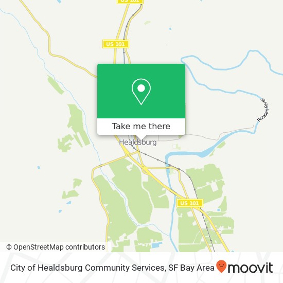 Mapa de City of Healdsburg Community Services
