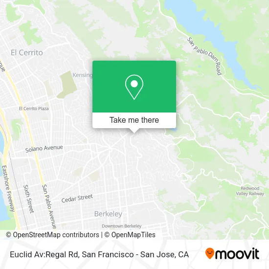 Mapa de Euclid Av:Regal Rd