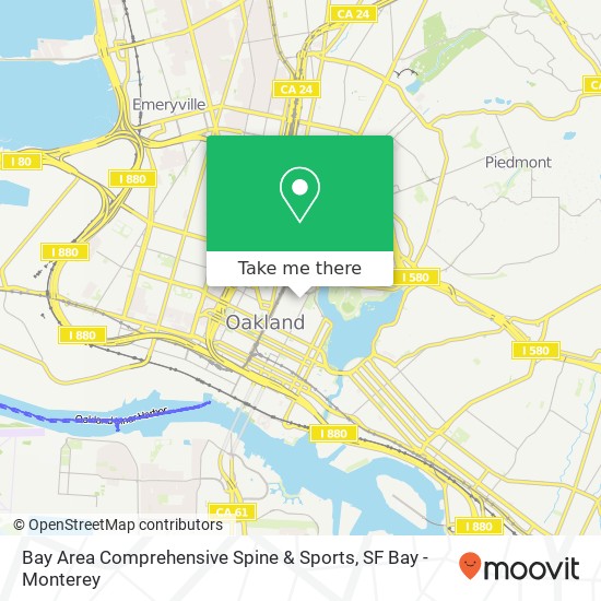 Mapa de Bay Area Comprehensive Spine & Sports