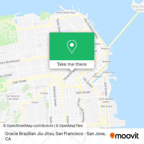 Mapa de Gracie Brazilian Jiu-Jitsu