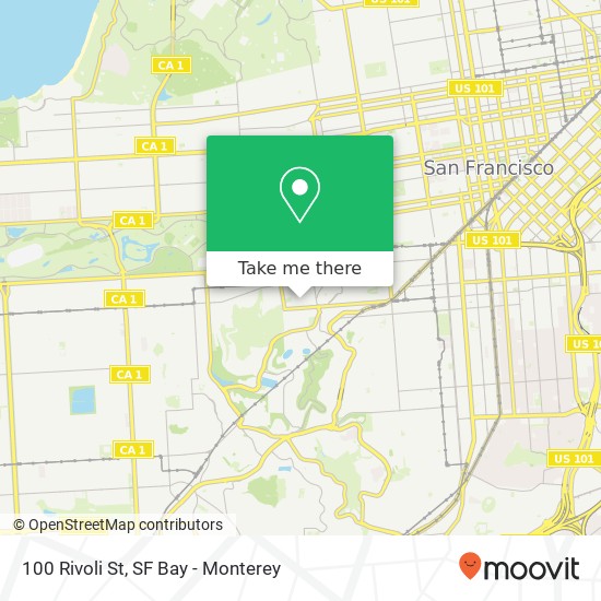 Mapa de 100 Rivoli St