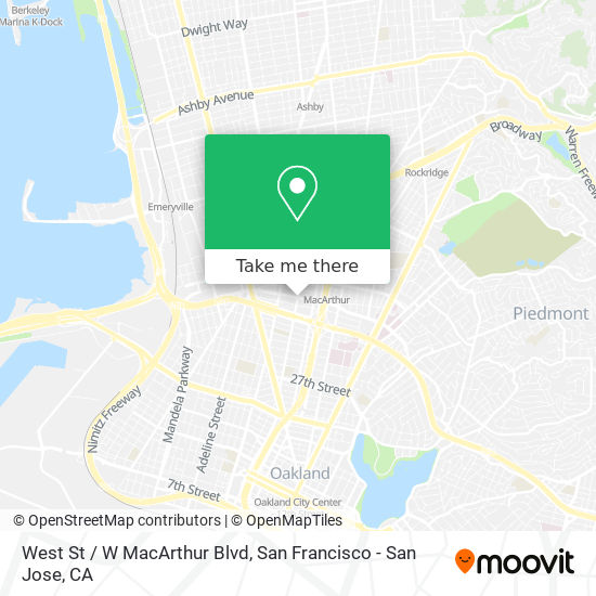 Mapa de West St / W MacArthur Blvd