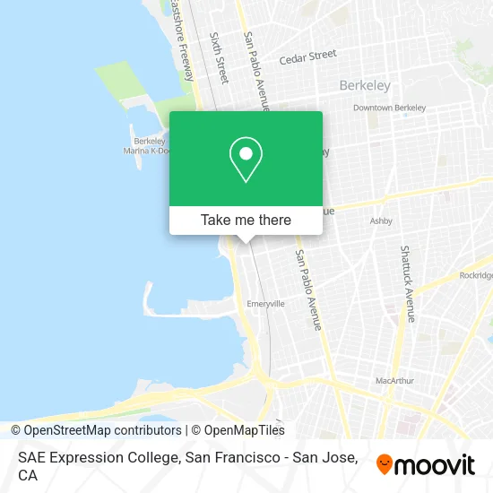 SAE Expression College map