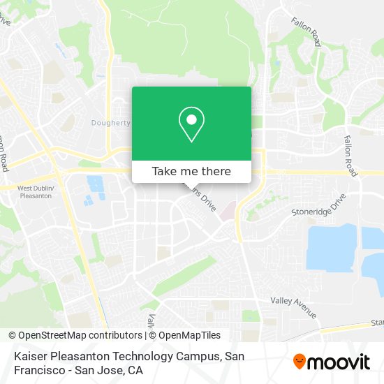 Kaiser Pleasanton Technology Campus map