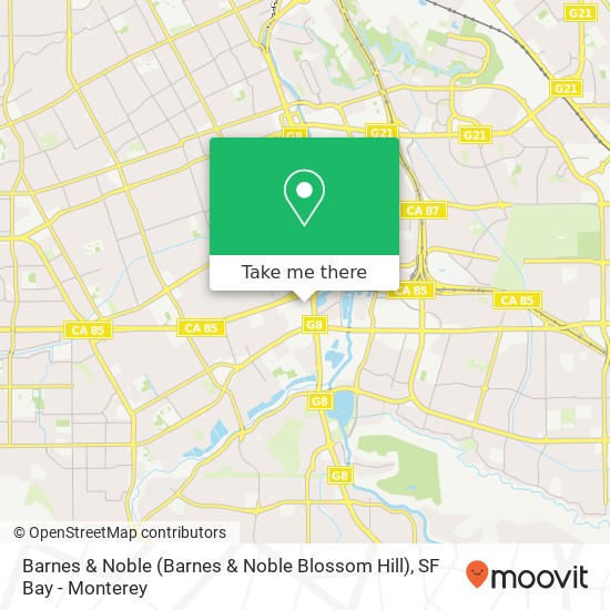 Barnes & Noble (Barnes & Noble Blossom Hill) map