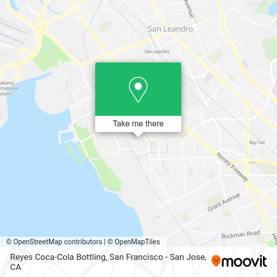 Reyes Coca-Cola Bottling map