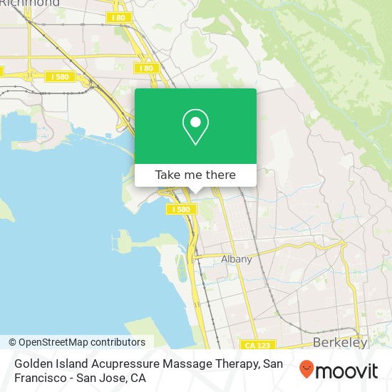 Golden Island Acupressure Massage Therapy map